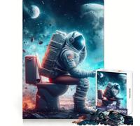 The Space Loo Jigsaw Puzzles 1000 Pieces for Teenagers Think Game Peaceful Time Quality Edge Perfect Present (38x52cm)