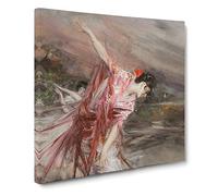 The Spanish Dancer by Giovanni Boldini Canvas Print | Gallery Wrapped 30mm Frame Wall Art | 20x20 inches | Ready to Hang | Modern People Picture | Living Room Bedroom Lounge Office
