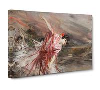 The Spanish Dancer By Giovanni Boldini Classic Painting Canvas Wall Art Print Ready to Hang, Framed Picture for Living Room Bedroom Home Office Décor, 30x20 Inch (76x50 cm)