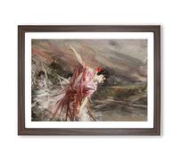 The Spanish Dancer By Giovanni Boldini Classic Painting Framed Print | A4 Walnut Framed Wall Art | Ready to Hang | Classic Historical Picture | Living Room Bedroom Lounge Office
