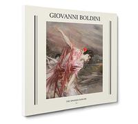 The Spanish Dancer By Giovanni Boldini Exhibition Museum Classic Painting Canvas Wall Art Print Ready to Hang, Framed Picture for Living Room Bedroom Home Office Décor, 14x14 Inch (35x35 cm)