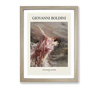 The Spanish Dancer By Giovanni Boldini Exhibition Museum Painting Framed Print | A2 Oak Framed Wall Art | Ready to Hang | Modern Historical Picture | Living Room Bedroom Lounge Office