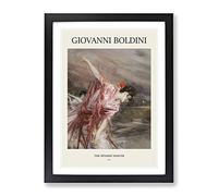 The Spanish Dancer By Giovanni Boldini Exhibition Museum Painting Framed Print | A3 Black Framed Wall Art | Ready to Hang | Modern Historical Picture | Living Room Bedroom Lounge Office