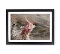 The Spanish Dancer by Giovanni Boldini Framed Print | A2 Black Framed Wall Art | Ready to Hang | Modern Nature Picture | Living Room Bedroom Lounge Office