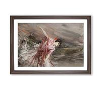The Spanish Dancer by Giovanni Boldini Framed Print | A2 Walnut Framed Wall Art | Ready to Hang | Modern Nature Picture | Living Room Bedroom Lounge Office