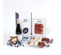 The Spanish Hamper Gourmet Pack 12, Red Wine, Olives, Chorizo, Jamon Iberico