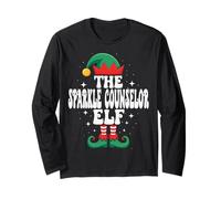 The Sparkle Counselor Elf Funny Christmas Matching Family Long Sleeve T-Shirt