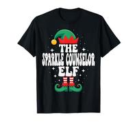 The Sparkle Counselor Elf Funny Christmas Matching Family T-Shirt
