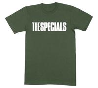 The Specials T Shirt Solid Band Logo new Official Mens Military Green