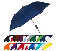 The Spectrum Popular Style 42" Automatic Open Compact Travel Umbrella for Rain, Wind & Sun, Sturdy Lightweight Small Portable Stick Umbrella for Men and Women, Marine Blue, Spectrum