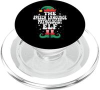 The Speech Language Pathologist Elf Funny Christmas Matching PopSockets PopGrip for MagSafe