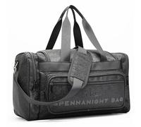 The Spennanight Bag Reinforced Portable Glitter Duffle Gym Travel Luggage Weekender Overnight Spend the Night Hoe Bags for Women, Black, 18.89*10.23*8.7 inches, Spend the Night Bags for Women