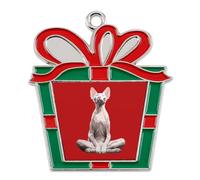 The Sphinx Cat And Meditation Christmas Tree Ornaments Decor Trapezoid
