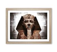 The Sphinx Of Hatshepsut By Modern Art Framed Print | A2 Oak Framed Wall Art | Ready to Hang | Modern Nature Picture | Living Room Bedroom Lounge Office