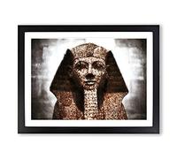 The Sphinx Of Hatshepsut By Modern Art Framed Print | A4 Black Framed Wall Art | Ready to Hang | Modern Nature Picture | Living Room Bedroom Lounge Office