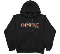 The Spice Girls Hoodie Spice Band Logo Official Mens Black Pullover L