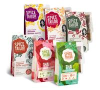 The Spice Tailor - Asian & Indian Curry Sauce Variety Pack, Including Thai Green & Massaman Curries, Tikka Masala, Korma & Butter Chicken Meal Kits, Vegetarian - Fans Favourite Bundle