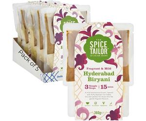 The Spice Tailor, Biryani Kits, Hyderabad Biryani in 15 Minutes with 3 Simple Steps, 360 g Packet (Pack of 5)