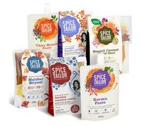 The Spice Tailor - Indian Curry Sauce Kits, Mild Mixed Selection Including Korma, Tikka Masala, Coconut Daal & Keralan Cooking Pastes, Vegetarian - Mild Mannered Bundle