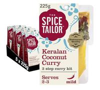 The Spice Tailor Keralan Coconut Curry Meal Kit, Vegetarian (5-Pack) | Authentic Coconut Curry Sauce, Serves 2-3, All-Natural Ingredients, Quick & Easy to Prepare