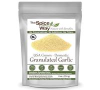 The Spice Way Granulated Garlic - Domestic, US Grown (8 oz) resealable bag