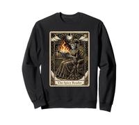 The Spicy Reader Tarot Card Skeleton Romantasy Book Lover Sweatshirt
