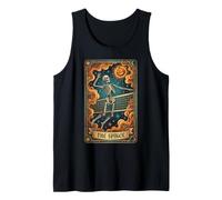 The Spiker Tarot Card Skeleton Volleyball Halloween Tank Top