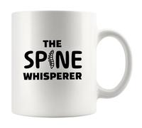 The Spine Whisperer Chiropractor Gifts Physical Therapist Physical Therapy Student Osteopathy Doctor Gifts Ceramic Mug Funny Novelty Drinkware Ceramic Mug 11 oz White
