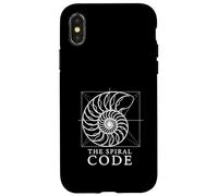 The Spiral Code Nautilus Geometry Ocean Wonder Art Case for iPhone X/XS