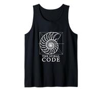 The Spiral Code Nautilus Geometry Ocean Wonder Art Tank Top