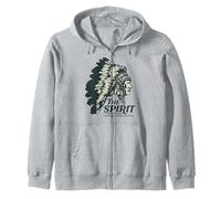 The Spirit Natural Born Hunter Outdoorsman Zip Hoodie
