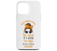 The Spirit Of A Woman MS Warrior Multiple Sclerosis Warrior Case for iPhone 13 Pro Max