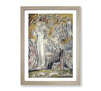 The Spirit Of Plato By William Blake Classic Painting Framed Print | A4 Oak Framed Wall Art | Ready to Hang | Classic Historical Picture | Living Room Bedroom Lounge Office