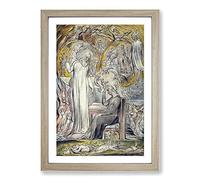 The Spirit of Plato by William Blake Framed Print | A2 Oak Framed Wall Art | Ready to Hang | Modern Nature Picture | Living Room Bedroom Lounge Office