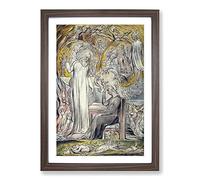 The Spirit of Plato by William Blake Framed Print | A2 Walnut Framed Wall Art | Ready to Hang | Modern Nature Picture | Living Room Bedroom Lounge Office