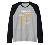 The Spirit of The Lord is On Me Scripture Verse Isaiah 61 Raglan Baseball Tee