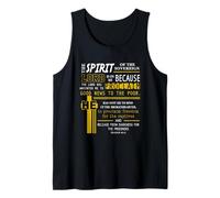 The Spirit of The Lord is On Me Scripture Verse Isaiah 61 Tank Top