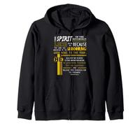 The Spirit Of The Lord Is On Me Scripture Verse Isaiah 61 Zip Hoodie