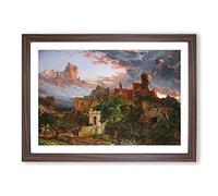 The Spirit of War by Jasper Francis Cropsey Framed Print | A2 Walnut Framed Wall Art | Ready to Hang | Modern Nature Picture | Living Room Bedroom Lounge Office