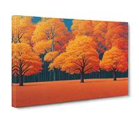 The Spirited Autumn Forest Canvas Wall Art Print 30x20 Inch
