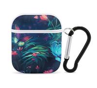 The Spiritual Butterflies Earphone Case Cover Compatible with AirPods 1&2 Shockproof Bluetooth Headset Case White-style