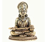 The Spiritual Living Brass Annapurna Devi Murti | Annapurna Idol for Kitchen - Home | 2 Inch | Idol with Padi - Bowl | Ideal for Gifting | God Idol for Mandir - Car Dashboard - Pooja Room |