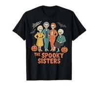 The Spooky Sisters - Funny Skeleton Halloween Design T-Shirt