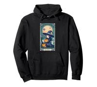 The Spooky Witch Pumpkin Ghost Moon Pullover Hoodie