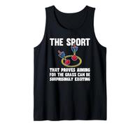 The Sport That Proves Aiming for The Grass Lawn Darts Tank Top