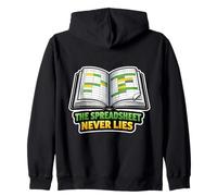 The Spreadsheet Never Lies - Funny Accountant Zip Hoodie