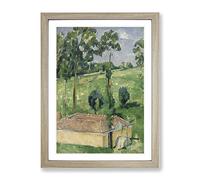 The Spring House By Paul Cezanne Classic Painting Framed Print | A3 Oak Framed Wall Art | Ready to Hang | Classic Landscape Picture | Living Room Bedroom Lounge Office