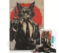 The Spy Cat 1000 Piece Jigsaws for Adults Puzzle Intellect Toy Relaxing Fun Quality Cut Fine Art Piece (38x52cm)