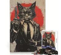 The Spy Cat 1000 Piece Jigsaws for Adults Puzzle Intellect Toy Relaxing Fun Quality Cut Fine Art Piece (38x52cm)