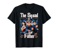 The Squad Father Funny Police Dad Graphic Tee T-Shirt
